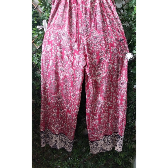 Angie Wide Leg Jumpsuit with Pockets - Picture 3 of 9